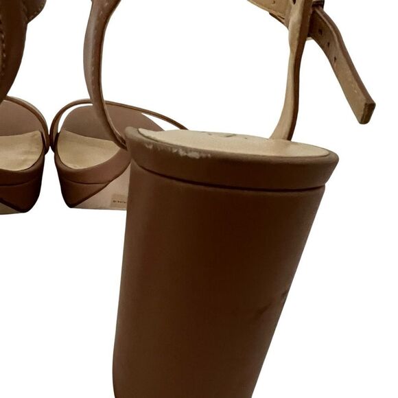 Sole Society Sendinal Nude Ankle Strap Platform Heels - Picture 9 of 11